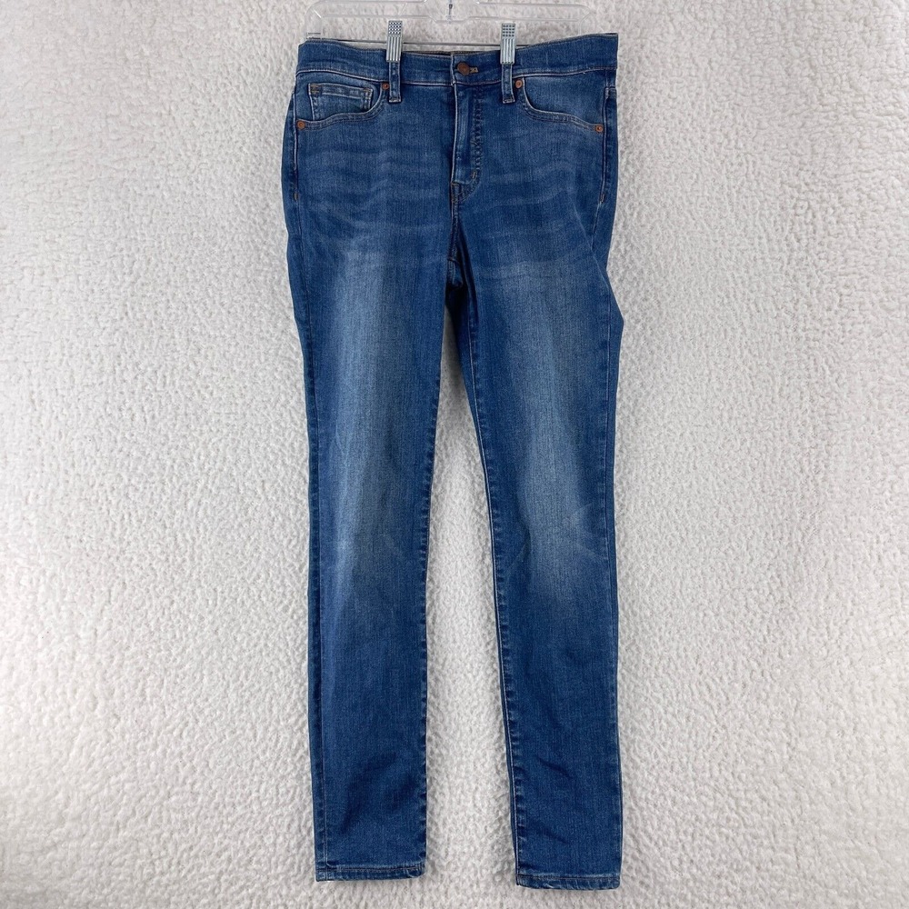 Madewell Blue Denim 9" Mid-Rise Skinny Jeans Womens Casual Medium‎ Wash Size 27